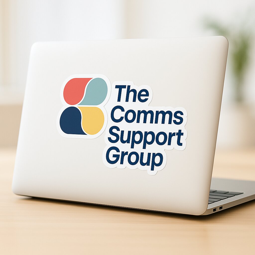 The Comms Support Group laptop